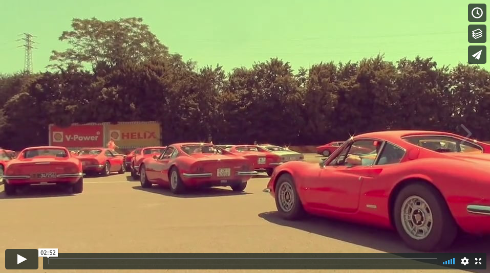 50 years of Ferrari Dino Celebration @ Maranello & Fiorano __THE VIDEO