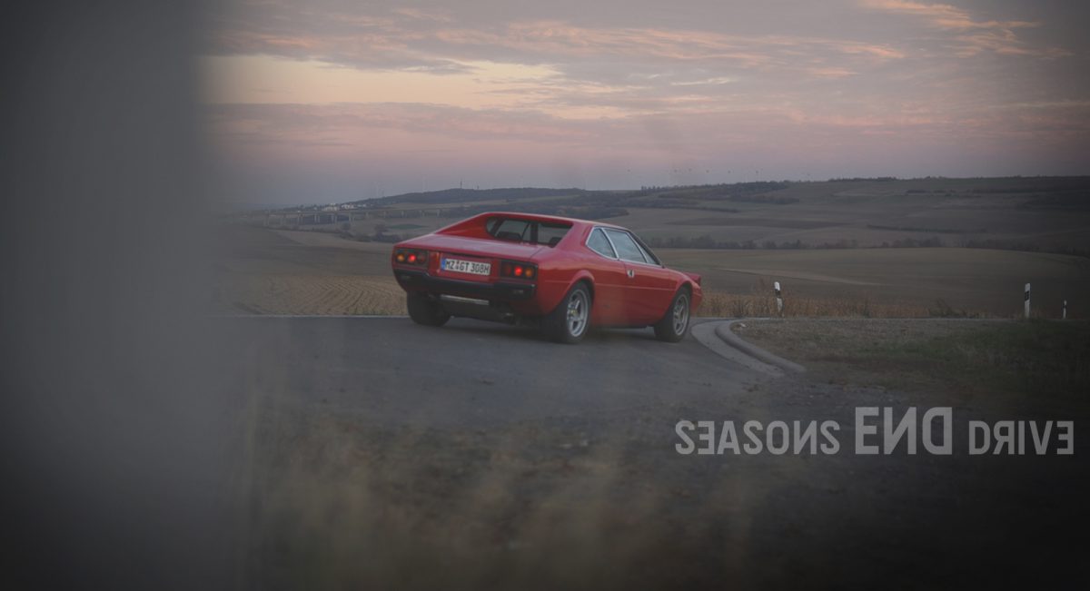 Seasons End Drive mit dem Ferrari