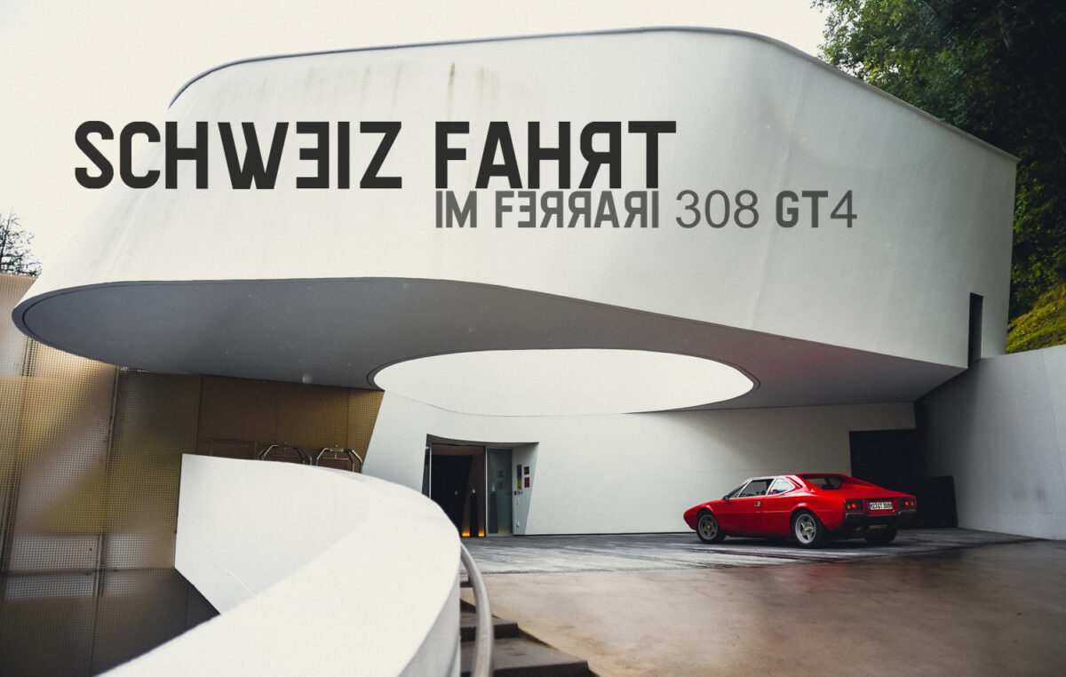 Schweiz Fahrt im Ferrari 308 GT4